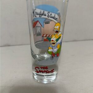 The Simpsons Krustylu Studios Collector 6OZ Glass -Universal